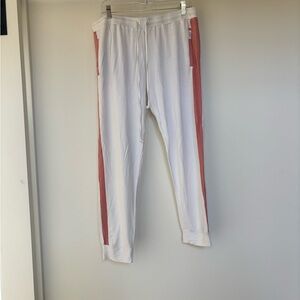 The Laundry Room White and Pink Track Pants